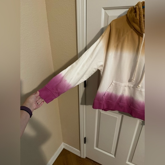 Universal Thread Plus Double Dip Dye Purple White Tan Sweatshirt Hoodie XXL - Picture 5 of 11
